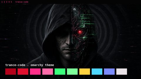 Trance Code Omarchy theme preview